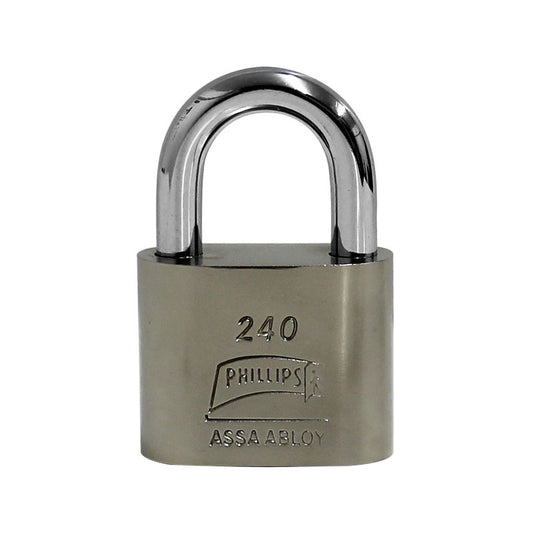 CANDADO DE HIERRO EXTRA SEGURIDAD 40mm GANCHO CORTO (BLISTER) PHILLIPS 240 BP