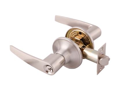 CERRADURA DE MANIJA ONIX LLAVE-BOTON LATON BRILLANTE (BLISTER) DEXTER 6724