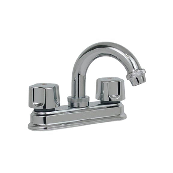 MEZCLADORA LAVABO CUELLO ALTO MANERAL TAURO CIERRE 90° RUGO 24T