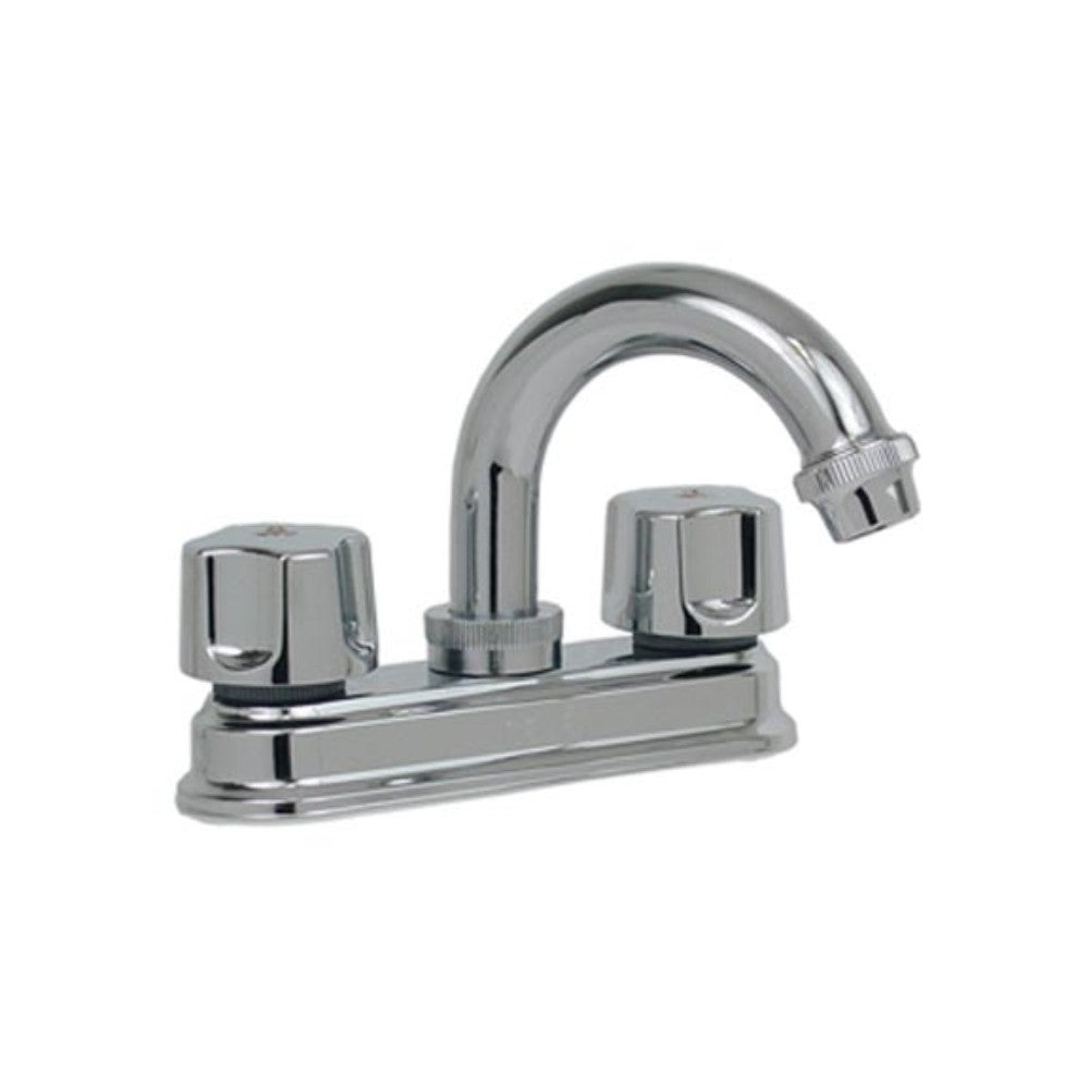 MEZCLADORA LAVABO CUELLO ALTO MANERAL TAURO CIERRE 90° RUGO 24T