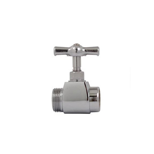 LLAVE ESTOPERO RECTA 1/2" ROSCA EXTERIOR 7/8" PARA WC CROMDA RUG0 66