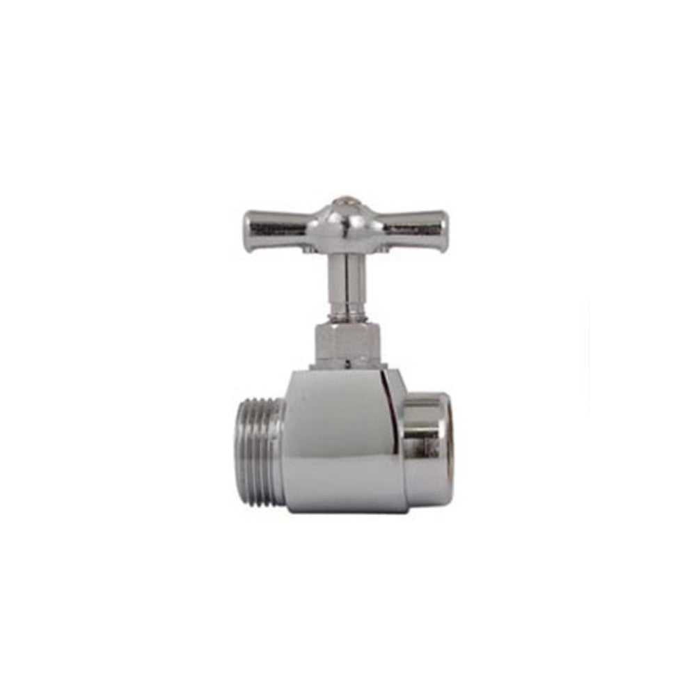 LLAVE ESTOPERO RECTA 1/2" ROSCA EXTERIOR 7/8" PARA WC CROMDA RUG0 66