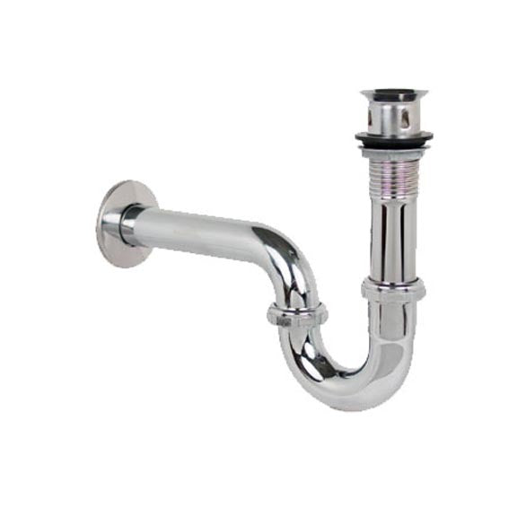 TRAMPA (CESPOL) LAVABO LATON CROMO COMPLETA RUGO 29B