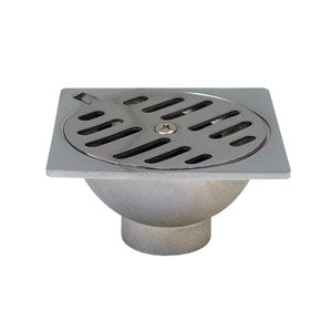 RESUMIDERO CUADRADO 4 X 4" CROMO RUG0 46