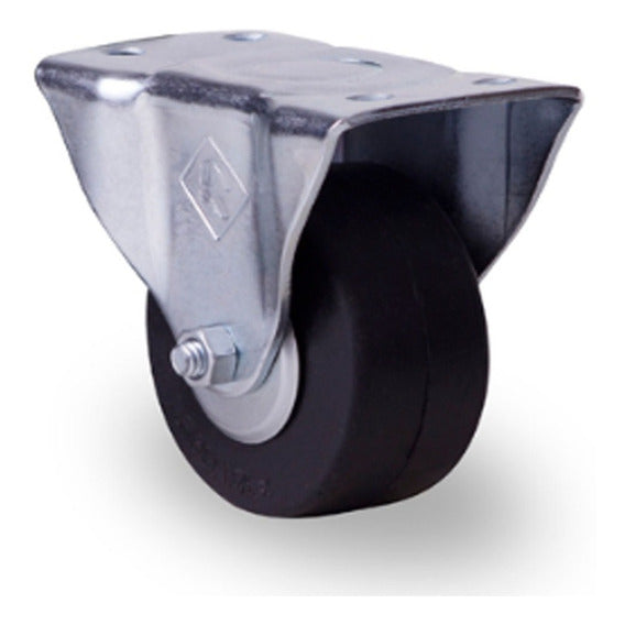 RODAJA INDUSTRIAL 3'' HULE PLACA FIJA HI76PFB  90kg