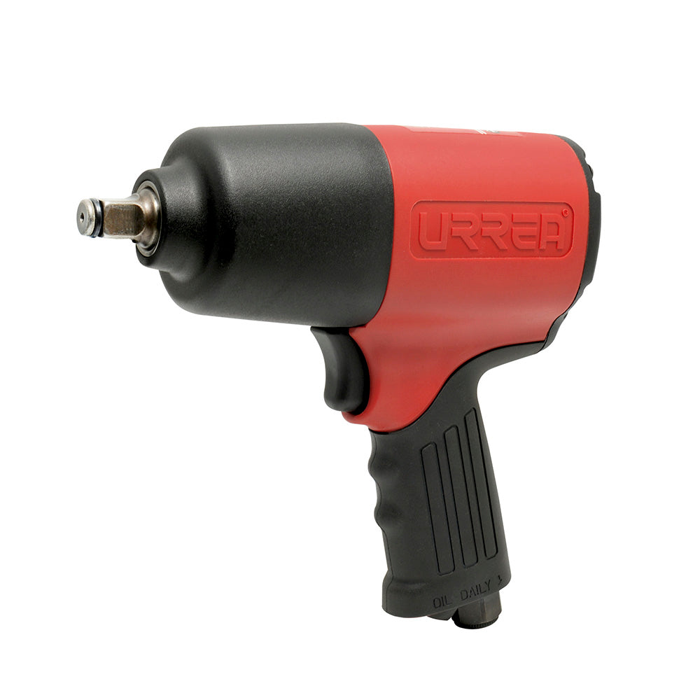 PISTOLA DE IMPACTO NEUM COMPOSITE 1/2" 510FT-LB TWIN HAMMER PESADO URREA UPC731
