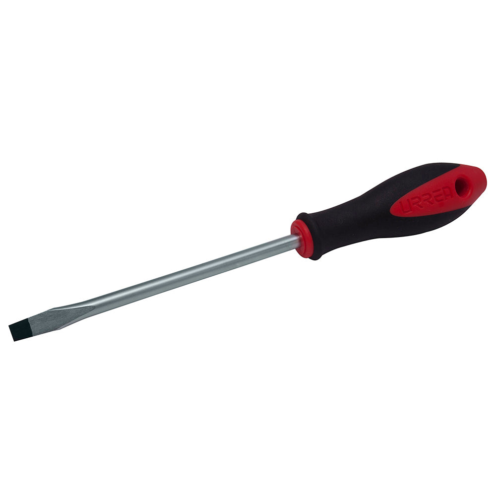 DESTORNILLADOR BIMATERIAL BARRA REDONDA PLANA 1/4" X 4" URREA 8604