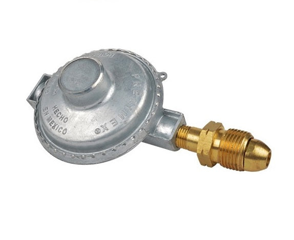REGULADOR GAS BUTANO PUNTA POL Y TUERCA 3/8" BAJA PRESION HNPT IUSA BARO 267369