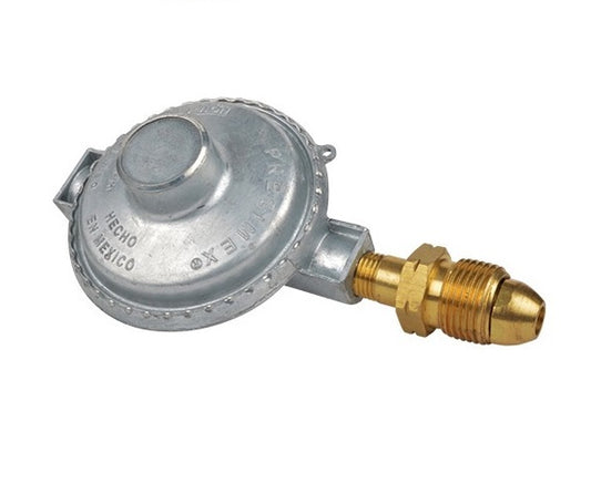 REGULADOR GAS BUTANO PUNTA POL Y TUERCA 3/8" BAJA PRESION HNPT IUSA BARO 267369