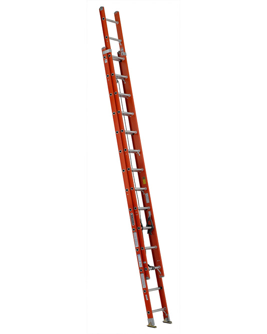 ESCALERA EXTENSION FIBRA DE VIDRIO 7.63mts 28 PELDAÑOS (225kg) INDUSTRIAL PESADO CUPRUM 534-28N