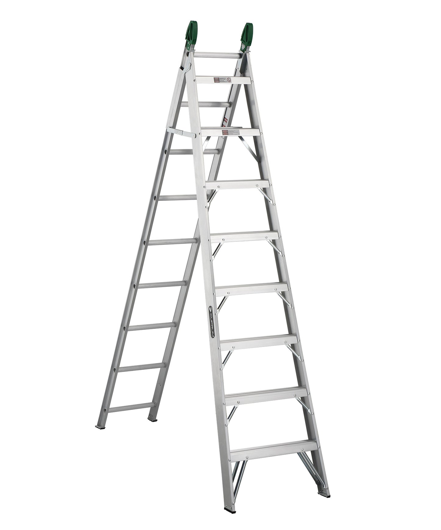 ESCALERA CONVERTIBLE ALUMINIO 2.44 X 4.43mts (175kg) PROFESIONAL CUPRUM C-2287-17