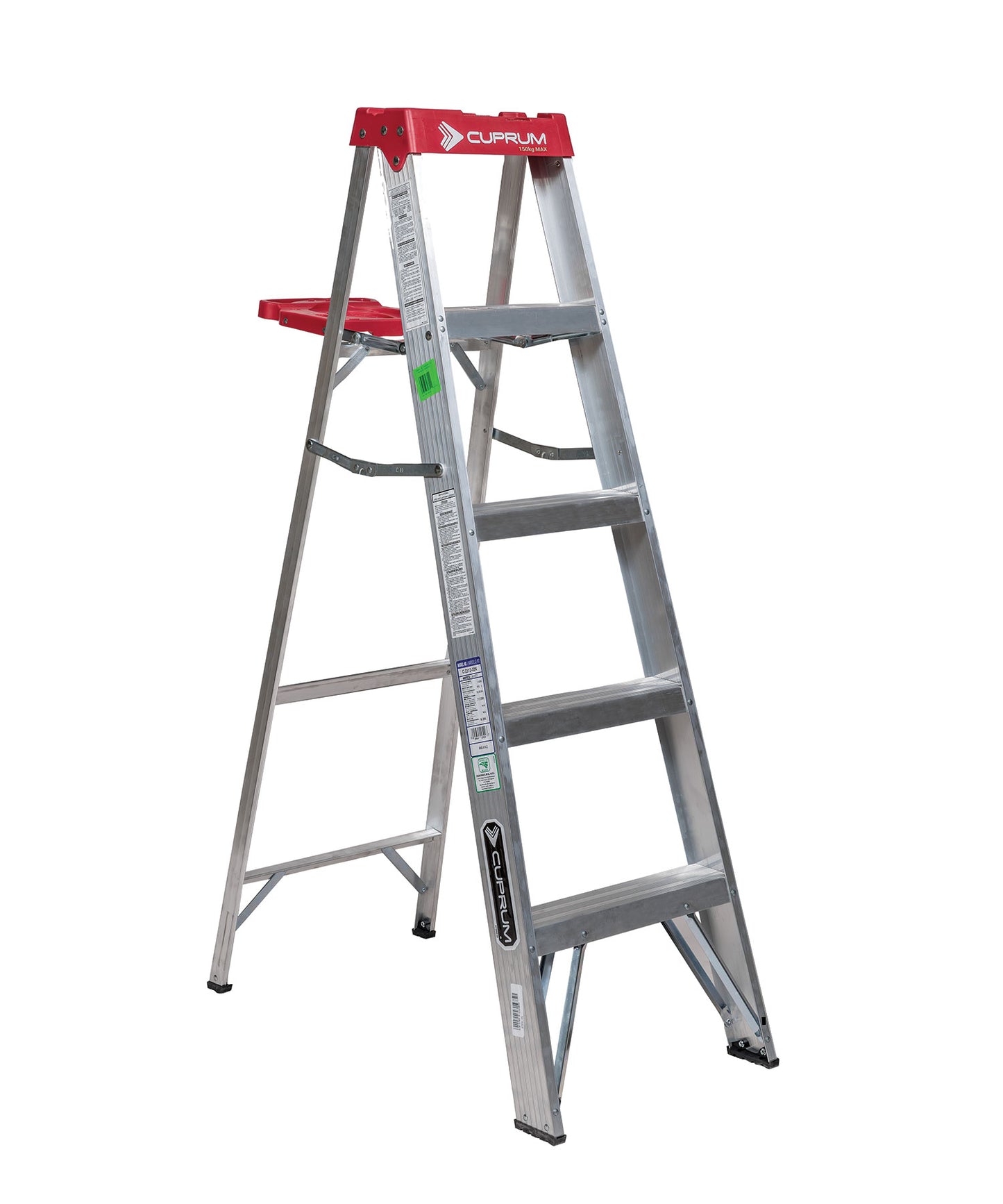 ESCALERA TIJERA ALUMINIO 1.53mts 4 PELD (150kg) DOMESTICO CUPRUM C-2312-05N