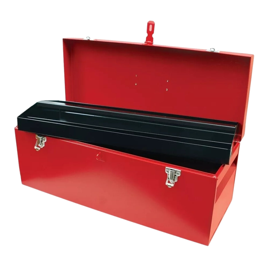 CAJA PORTAHERRAMIENTAS LISA IGLESIAS #16 ROJA CON BROCHE 40.5 X 16.5 X 18CM