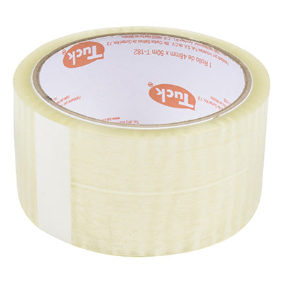 CINTA PARA EMPAQUE TRANSPARENTE (NARANJA-COMERCIAL) 48mm X 50m (2'') TUK 182T