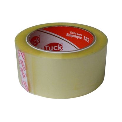 CINTA PARA EMPAQUE TRANSPARENTE (NARANJA-COMERCIAL) 48mm X 100m (2'') TUK 182T