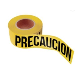 BANDA PRECAUCION-PRECAUCION 1000 PIES (305m)