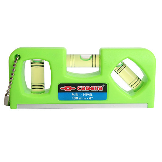 MINI NIVEL PLASTICO 4'' (101.6mm) CADENA