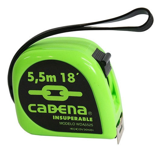 FLEXOMETRO CADENA 5.5mts X 25mm CADENA WDA-5525