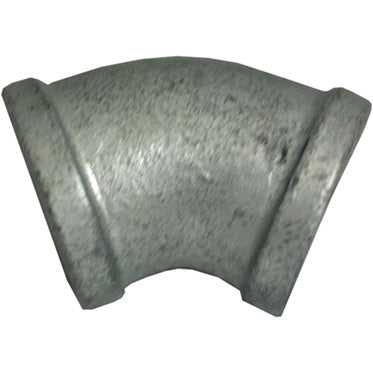 CODO GALVANIZADO REFORZADO 45° X 3/8 (9.5mm)