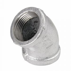 CODO GALVANIZADO REFORZADO 45° X 3" (76mm)