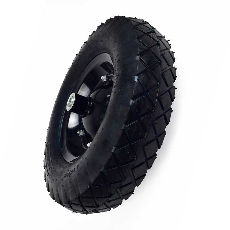 LLANTA NEUMATICA CON RIN 4 CAPAS PARA CARRETILLA CADENA