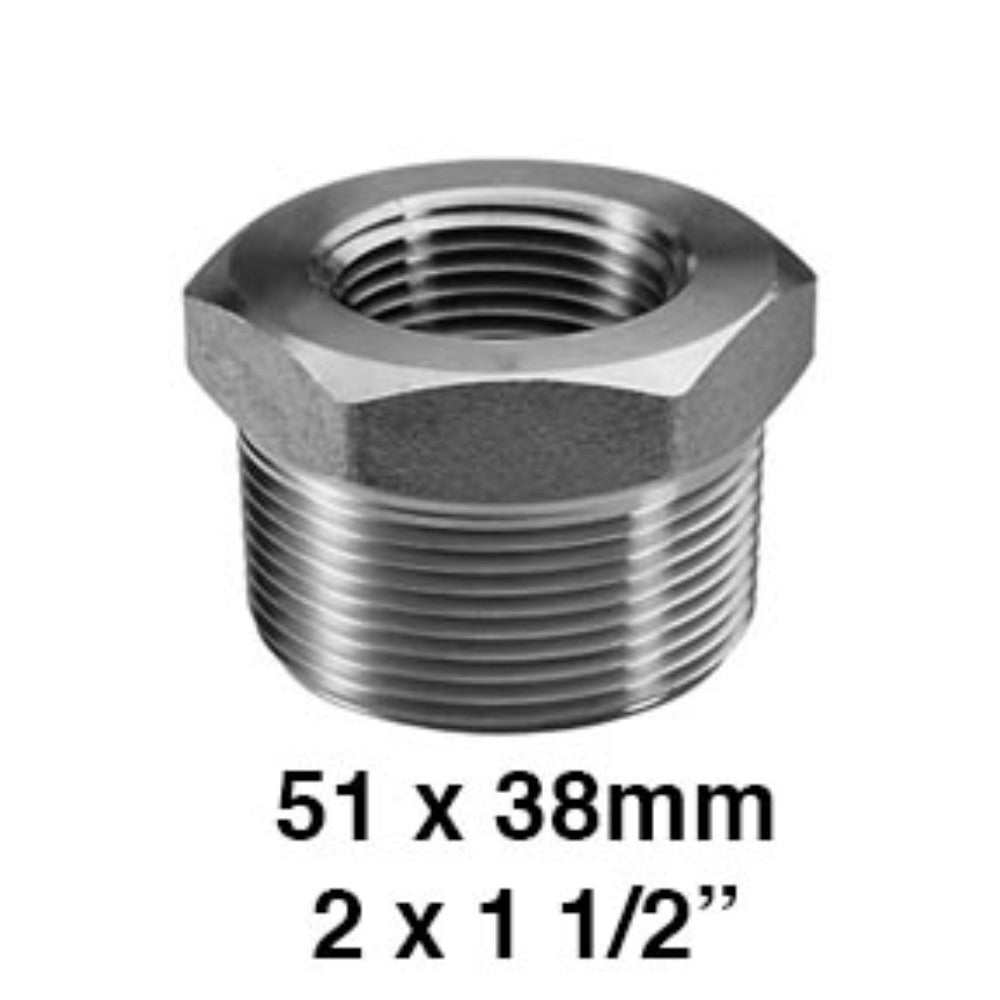REDUCCION BUSHING GALVANIZADA 2" X 1-1/2" (51X38MM)