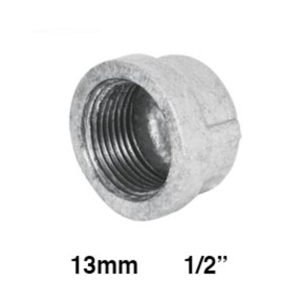 TAPON CACHUCHA GALVANIZADO 1/2" (13mm)