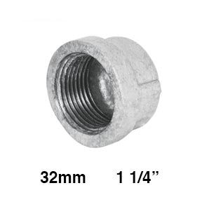 TAPON CACHUCHA GALVANIZADO 1-1/4" (32mm)