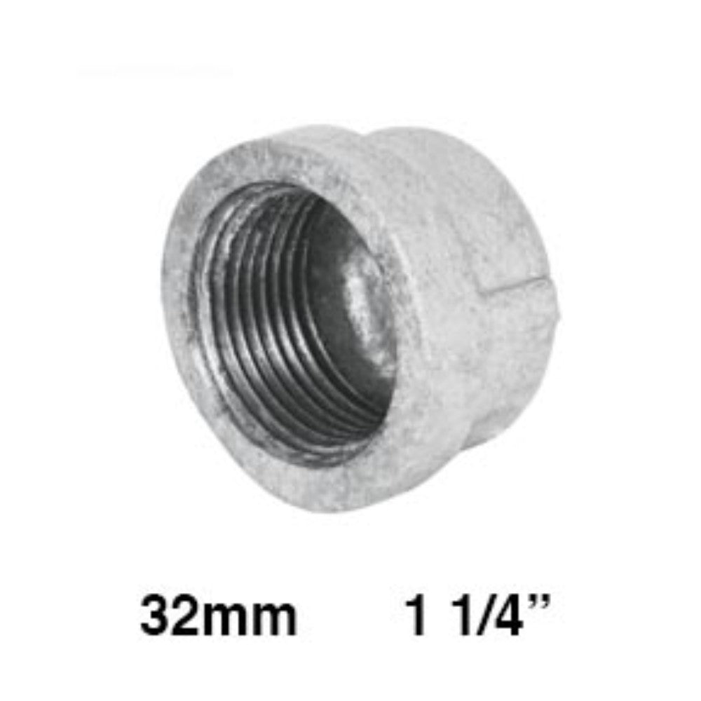 TAPON CACHUCHA GALVANIZADO 1-1/4" (32mm)