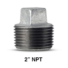 TAPON MACHO GALVANIZADO 2"