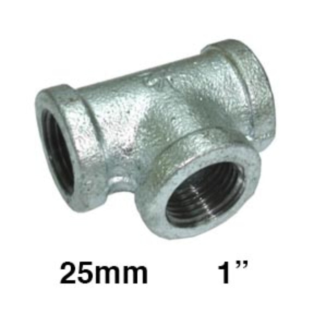 TEE GALVANIZADA REFORZADA 1" (25mm)