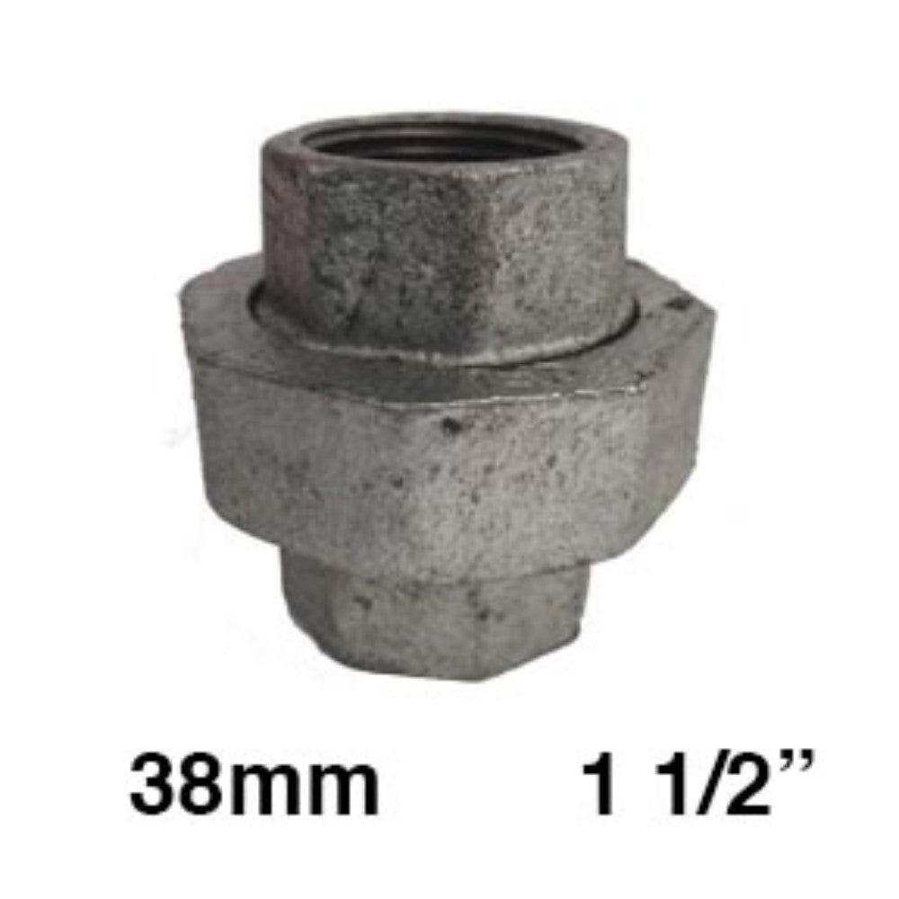 TUERCA UNION GALVANIZADA ASTO DE BRONCE 1-1/2" (38mm)