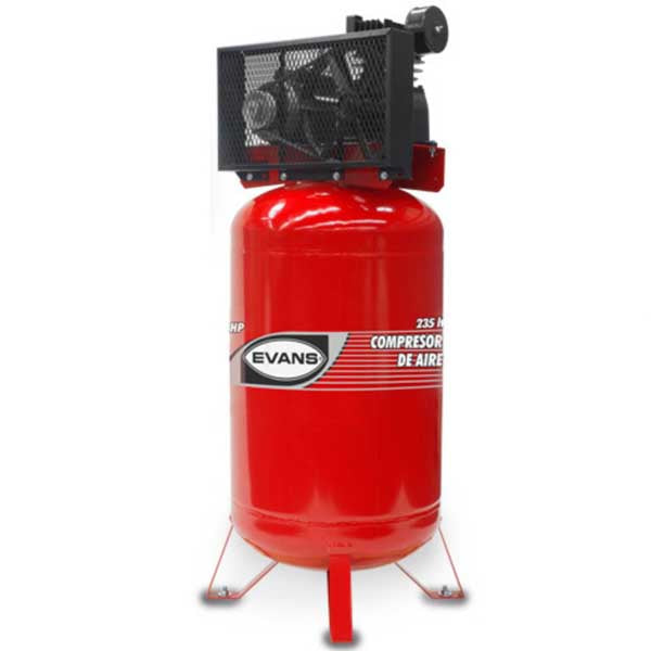COMPRESOR VERTICAL 5HP 235lts (125 PSI) 220V (SIN ARRANCADOR) EVANS E170ME500-235V