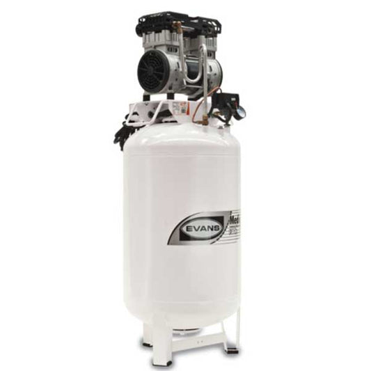 COMPRESOR MEDICAIR VERTICAL 2HP 130lts (116 PSI) 120V LIBRE DE ACEITE EVANS EL100E200-130MV