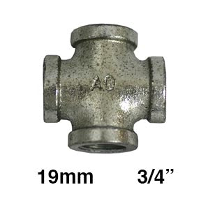CRUZ REFORZADA GALVANIZADA 3/4" (19mm)