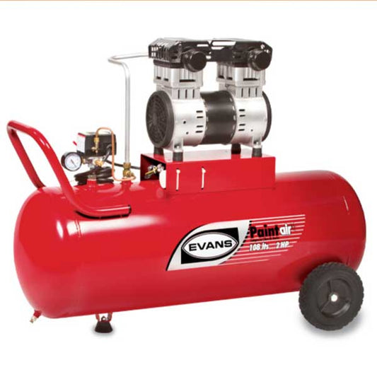 COMPRESOR LIBRE DE ACEITE 2HP 108lts (116 PSI) 120V EVANS EL100ME200-108