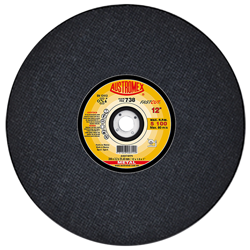 DISCO CORTE METAL 12" X 1/8 X 1" FAST-CUT AUSTROMEX 738