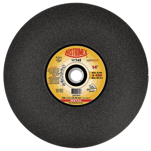 DISCO CORTE METAL 14" X 1/8 X 1" (P/ CORTADORA) FAST CUT AUSTROMEX 742