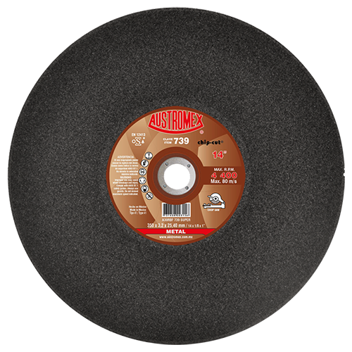DISCO CORTE METAL 14" X 1/8" X 1" (P/ CORTADORA) CHIP-CUT AUSTROMEX 739