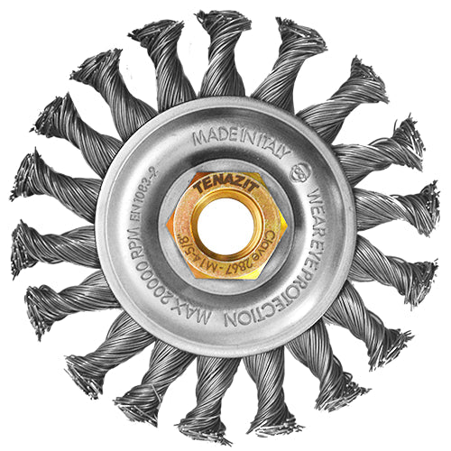 CEPILLO CIRCULAR TRENZADO ACERO 4" MULTI-ROSCA  AUSTROMEX 2867