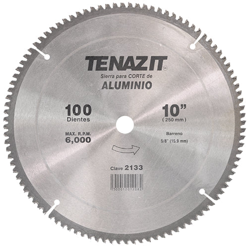 SIERRA CIRCULAR P/ METAL10" X 100D TENAZIT 2133