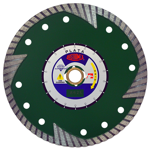 DISCO DIAMANTE TURBO GRANIT 7'' X .095 X 7/8 (GRANTO)(VERDE PLATA) AUSTROMEX 862