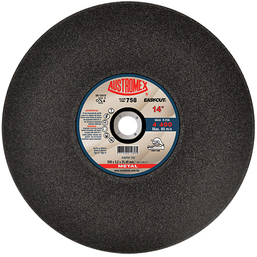 DISCO CORTE METAL 14" X 1/8 X 1" (P/ CORTADORA) EASY-CUT AUSTROMEX 758