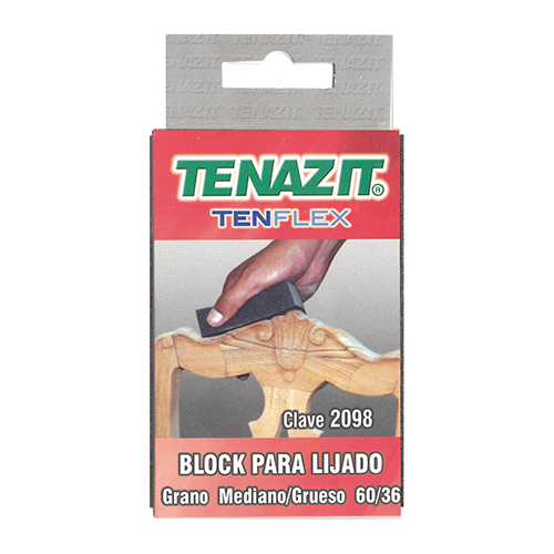 BLOCK P/ LIJADO 4 X 2-3/4 X 1" GRANO 36 Y 60 (GRUESO Y MEDIANO) TENAZIT AUSTRTOMEX 2098