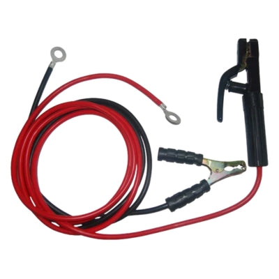 CABLES PARA SOLDAR 5mts (3 + 2) JUEGO CON PINZAS Y TERMINLES CBSOL003