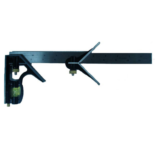 ESCUADRA COMBINADA METALICA 12" CON NIVEL DE GOTA DOGO SP2035