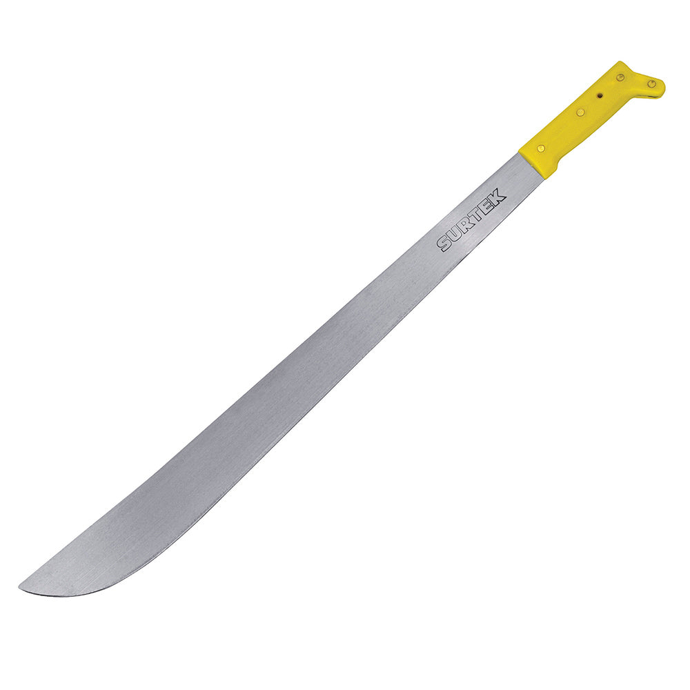 MACHETE CACHA AMARILLA TIPO RECTO 18" SURTEK 130503