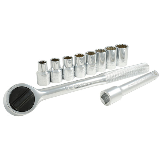 DADOS Y ACCESORIOS 1/2" (JUEGO 10PZ) MM BLISTER SURTEK A01M