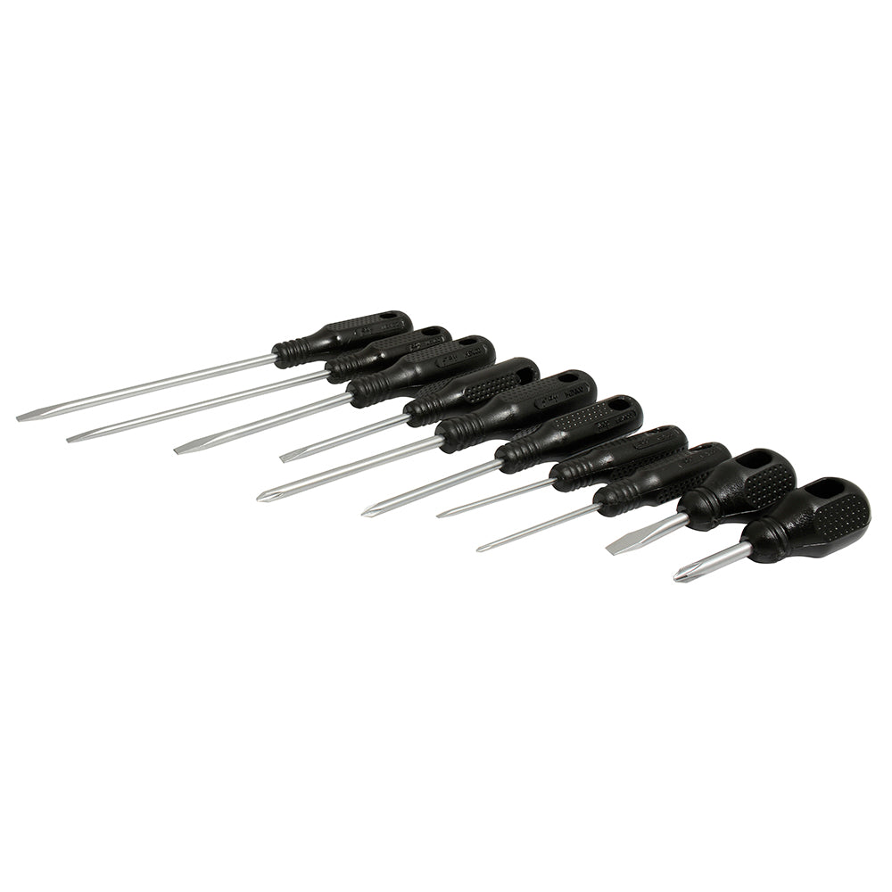 DESTORNILLADORES NEGRO (JUEGO 10PZ) (USO REGULAR) FOY-TOOLS A02