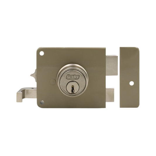 CERRADURA DE SOBREPONER DERECHA (2 PASOS) BEIGE FERKY 170